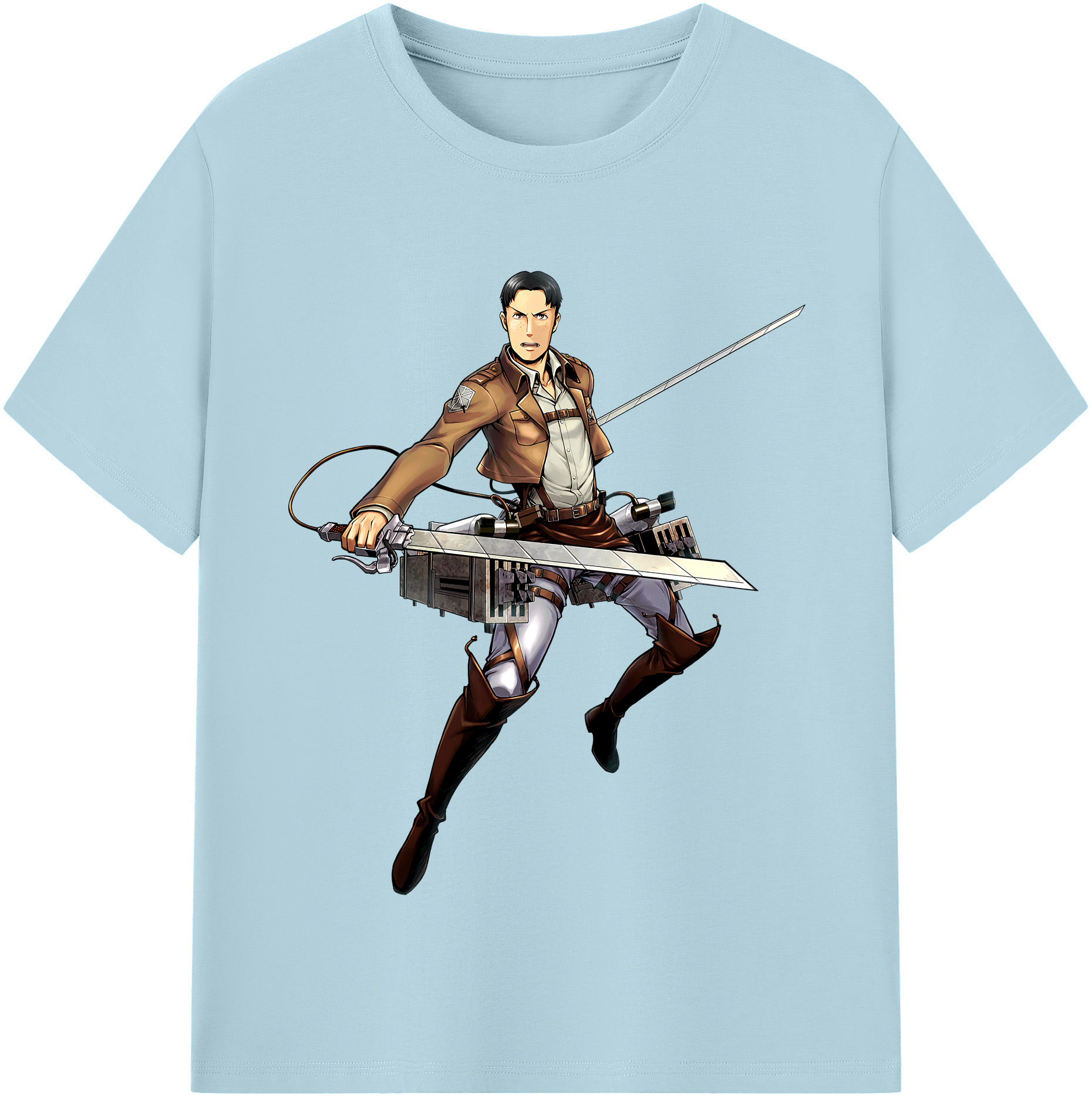 （画像用） 進撃の巨人 Attack on Titan 綿100％半袖Tシャツ（フロントプリント）